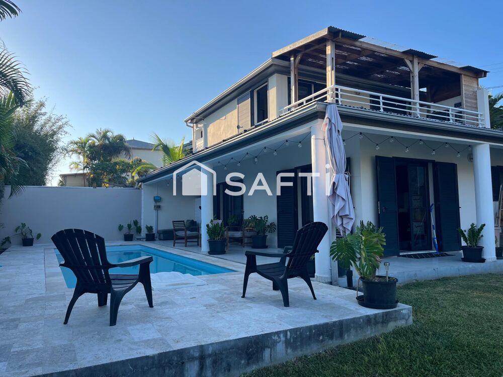 Vente Maison Villa R+1 avec jardin et piscine à St-François Saint-denis