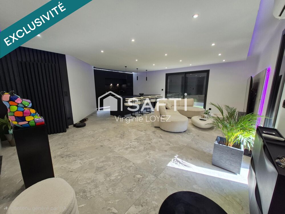 Maison plain-pied environ 80 m2 -Terrain 273 m2