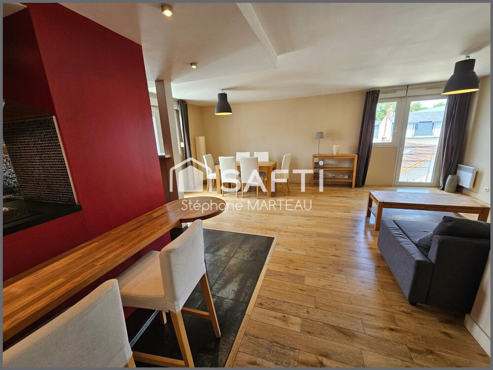 Vente Appartement Grand T2 possible T3 avec Parking sécurisé Tours