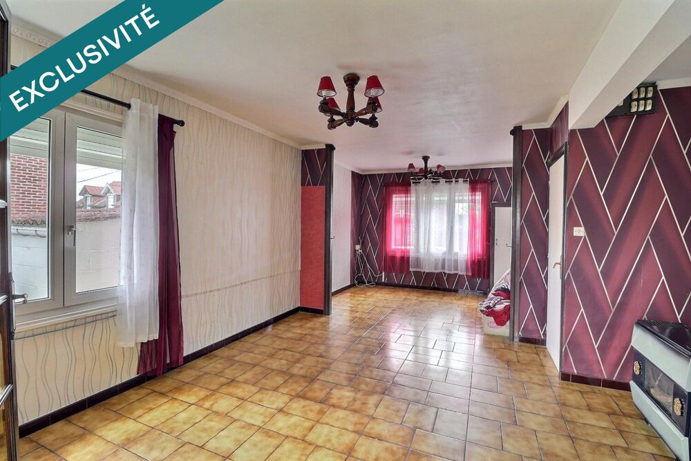 Vente Maison Maison semi-mitoyenne, 3 chambres, au calme, avec stationnement, garage, remises et jardin . Le tout en bon état de santé struct Poix-du-nord