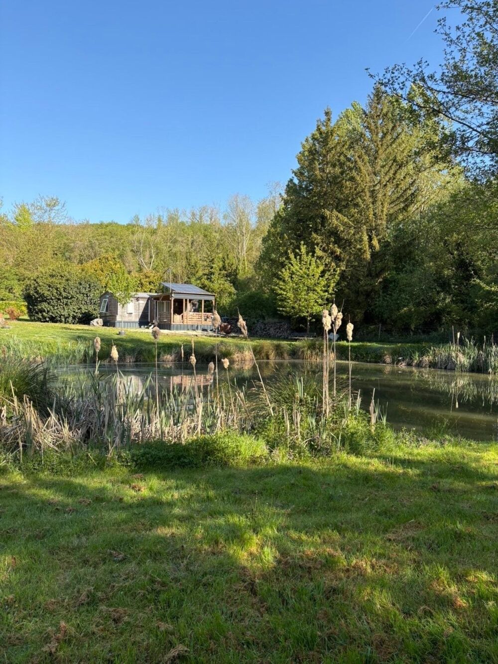 Vente Terrain Terrain avec étang et mobil home tout équipé Etinehem