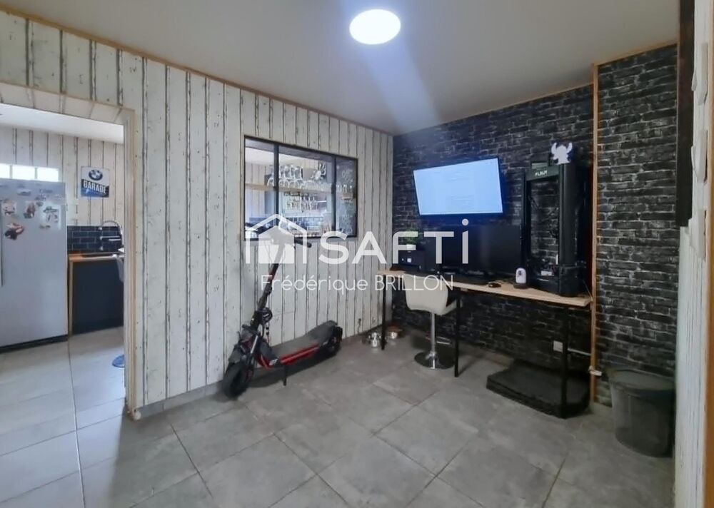 BRUAY-LA-BUISSIÈRE  Maison mitoyenne 120 m²  Terrain 800 m²  4 chambres