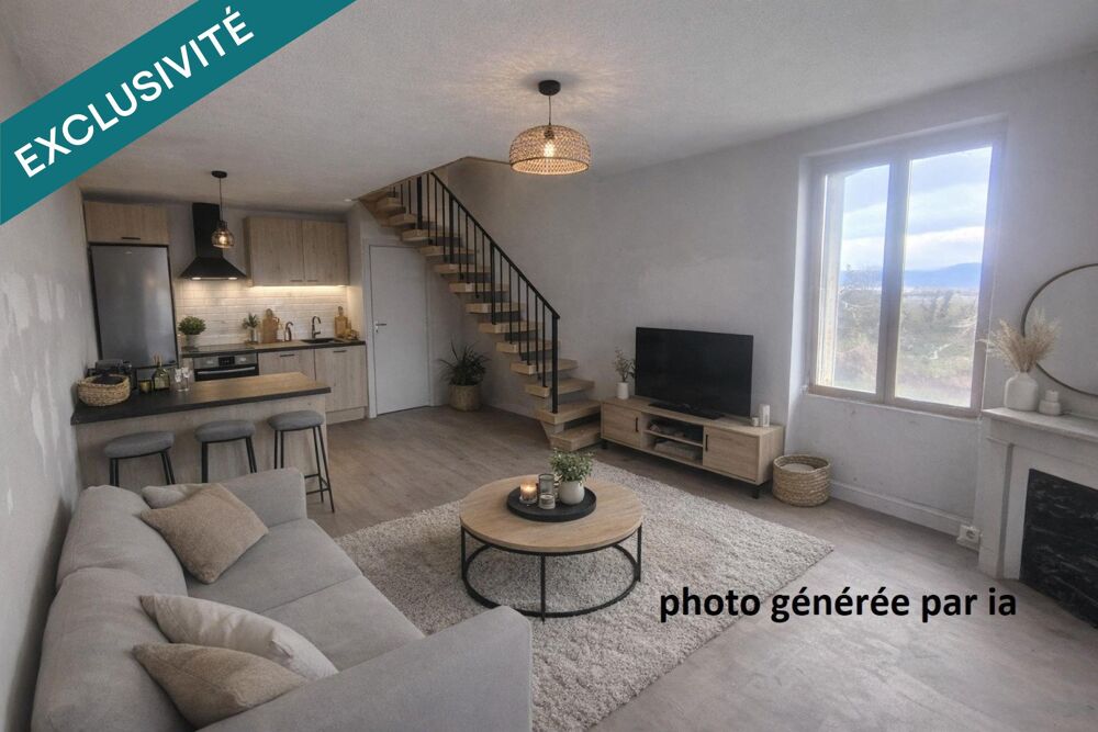 Appartement en duplex dans une petite copropriété avec parking