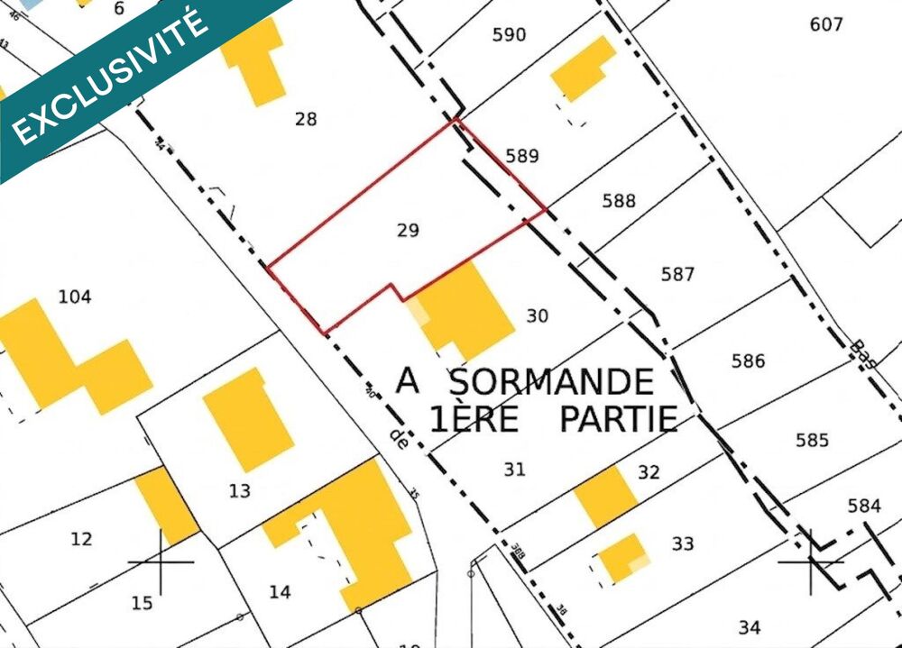 Vente Terrain Terrain à bâtir 625 m² – Ceintrey Ceintrey