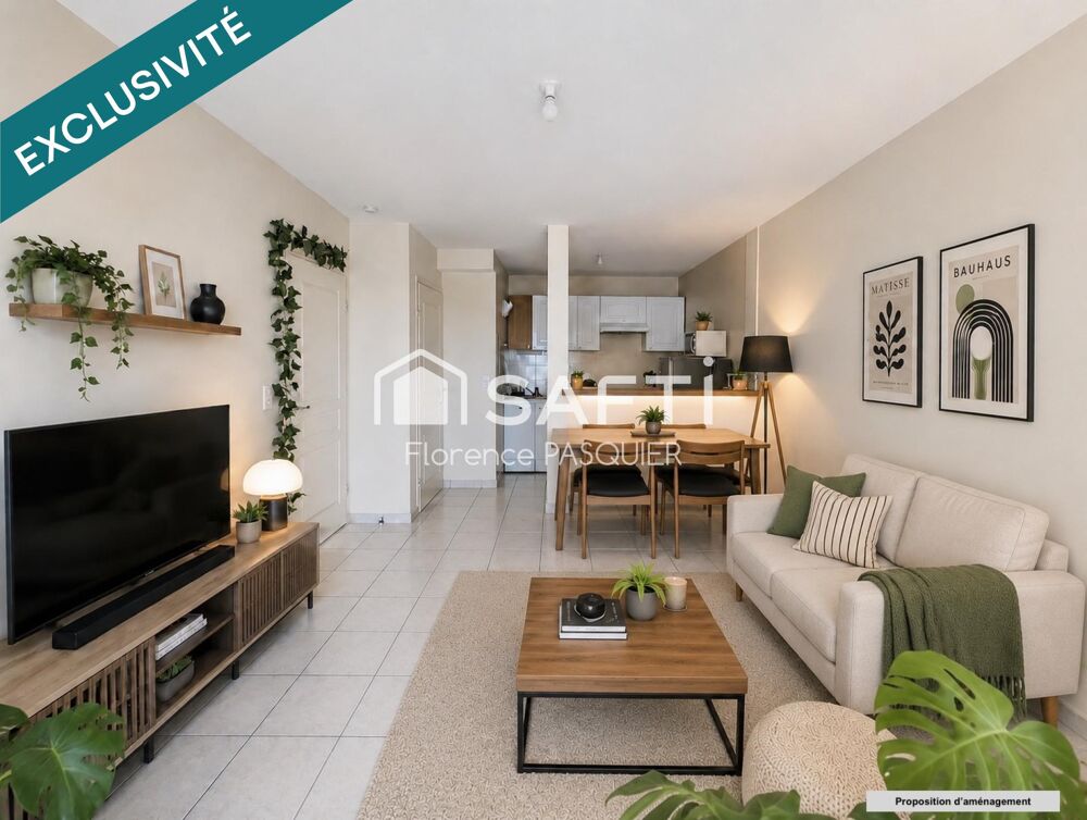 T2 meublé de 40m² avec balcon et parking, Haillan centre