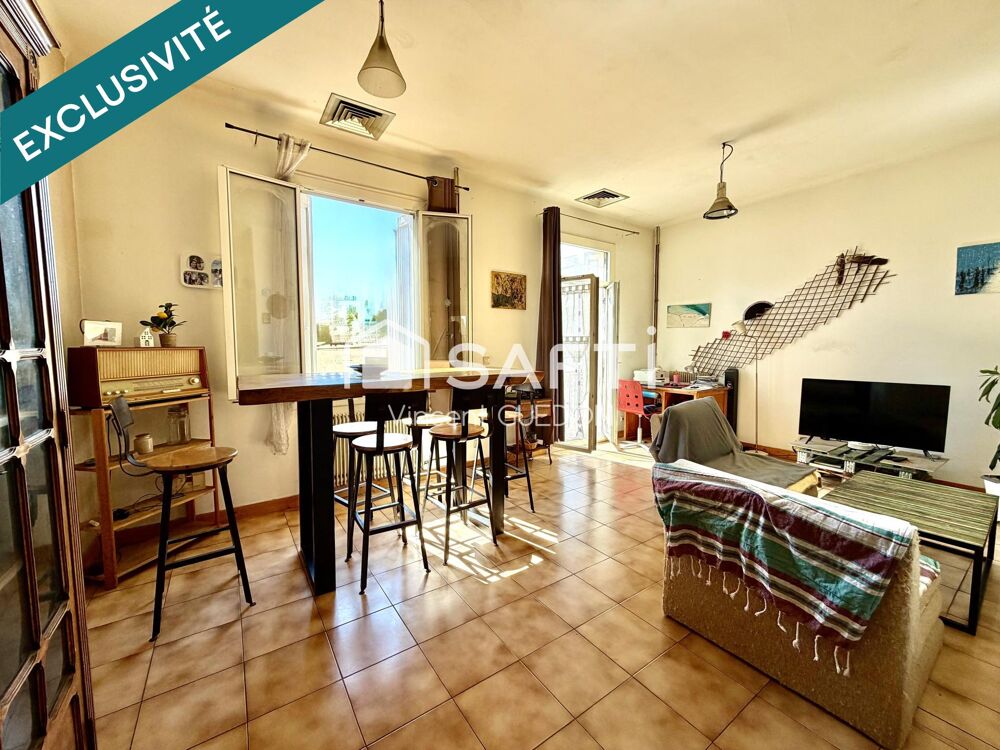 T4 avec terrasse, vendu loué et meublé