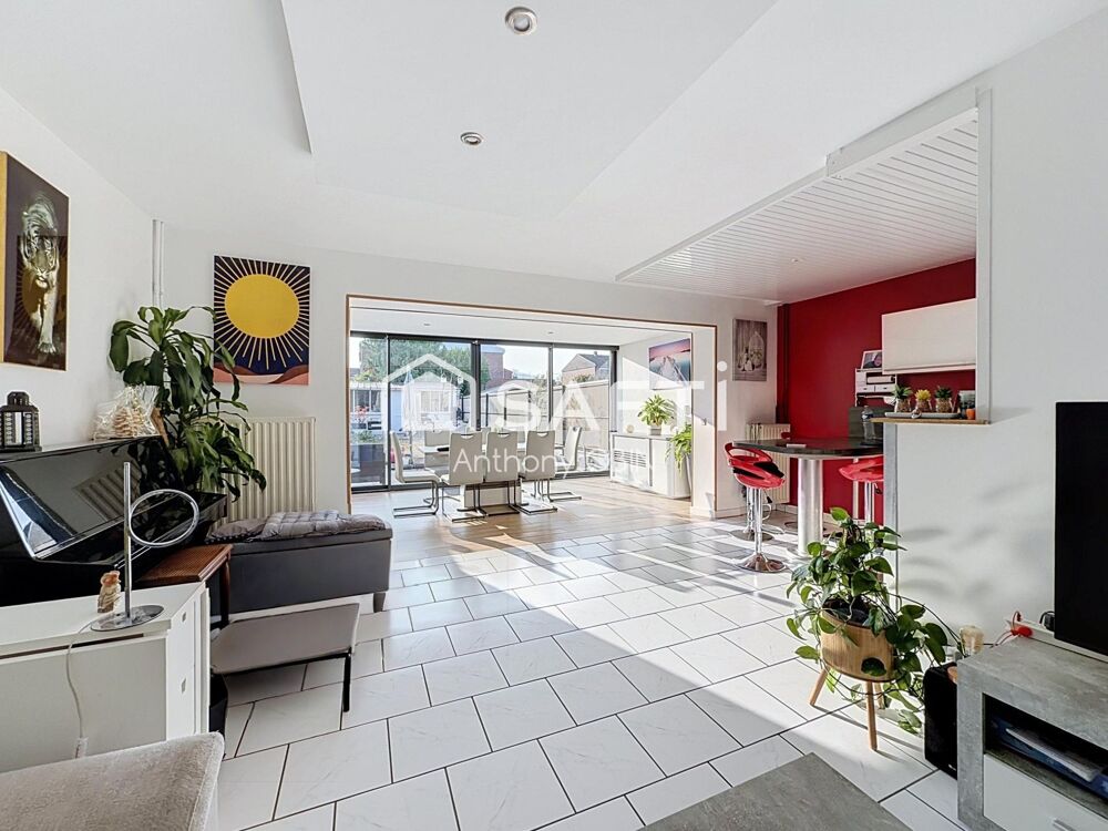 Maison 4 chambres, jardin, garage