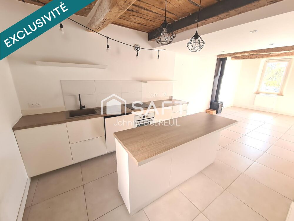 GONFARON - Maison de village T5 rénovée avec potentiel commercial, cave voutée aménagée, terrasse tropézienne