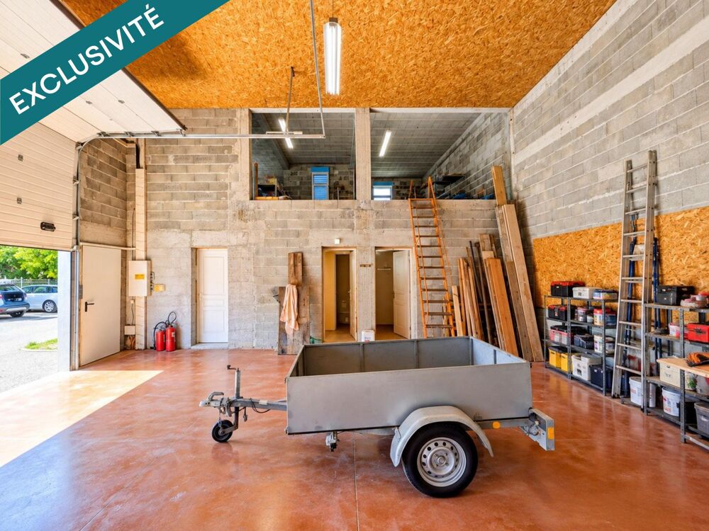   BÂTIMENT INDUSTRIEL de 2002 – ENV. 330 M² EXPLOITABLES – TERRAIN ENV. 900 M² Portes-les-valence