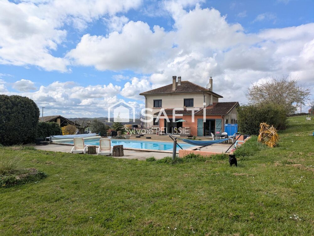 Vente Maison Maison 167m² performante (DPE C) sur les hauteurs avec piscine au sel et terrain 1,7 Ha Labarthe