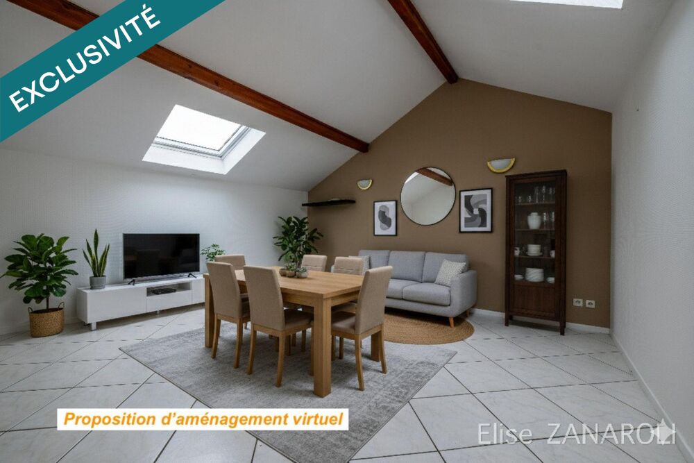 Grand 2 pièces avec stationnement privé au centre d'Hettange!