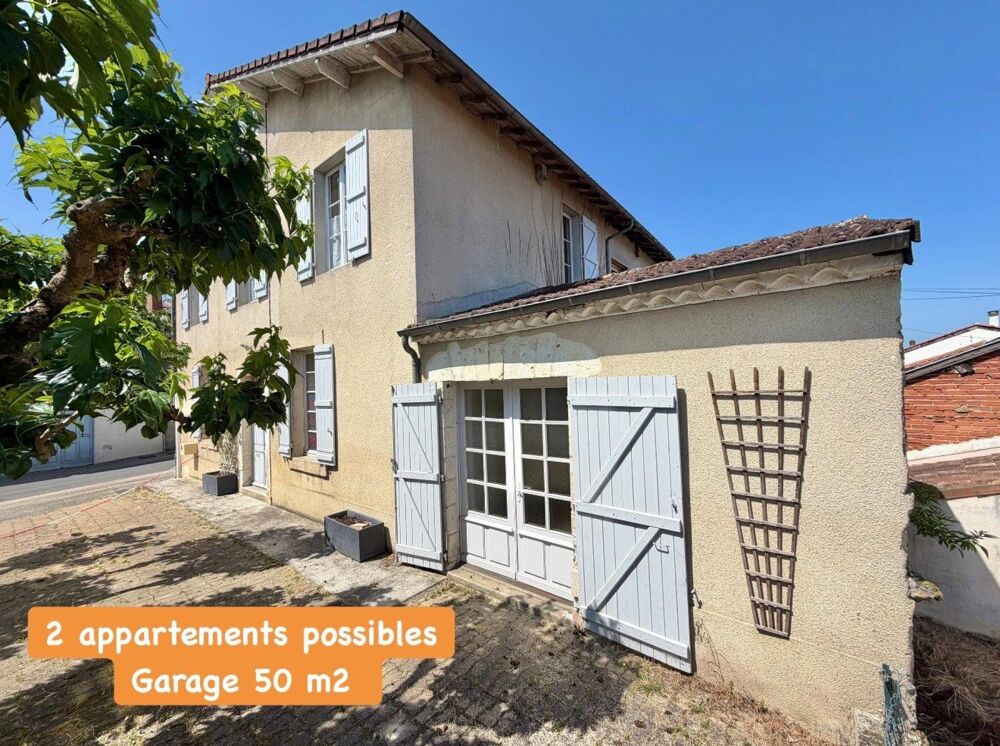 Gasconne en Pierre avec Grande cours et garage