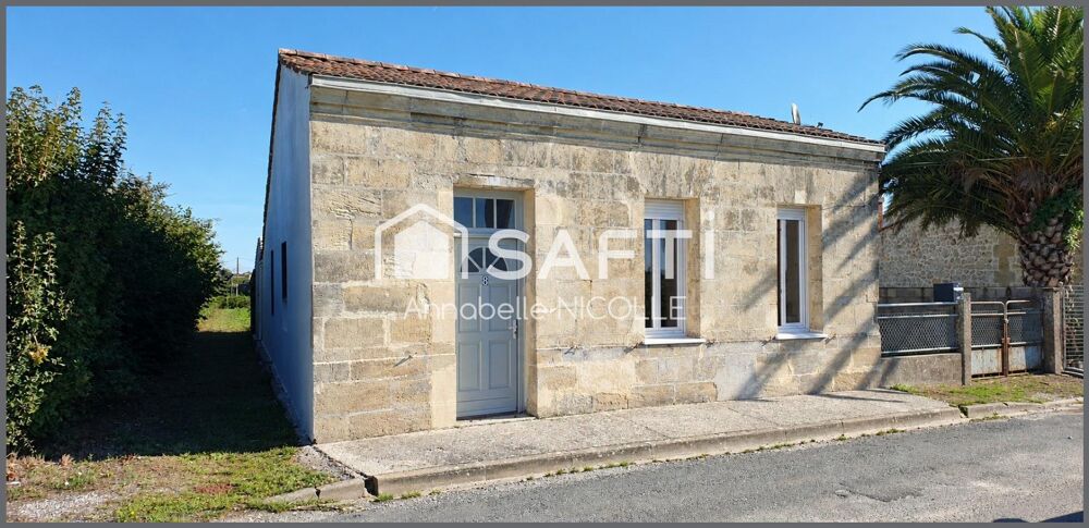 Maison de 70 m2 de plain-pied, au calme, avec 2 chambres, garage, jardin et terrasse, sur terrain de 514 m2 - Pauillac / 185000