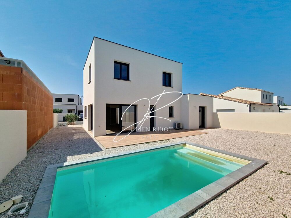Vente Maison Villa T5 4 chambres 105 m² piscine et garage NEUF Serignan