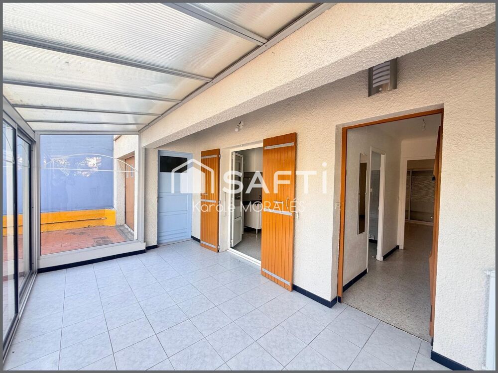 ST ESTEVE (66), MAISON 2 FACES, T4 AVEC GARAGE, JARDIN, QUARTIER CALME