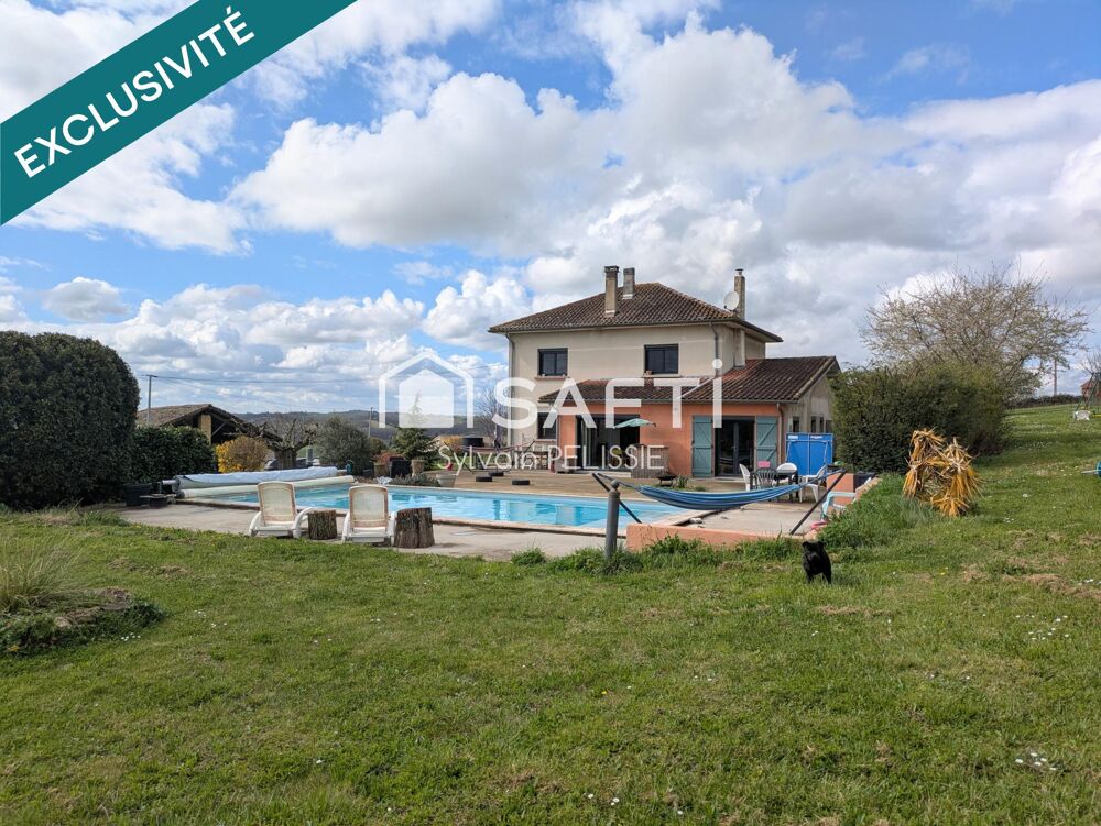 Maison 167m² performante (DPE C) sur les hauteurs avec piscine au sel et terrain 1,7 Ha