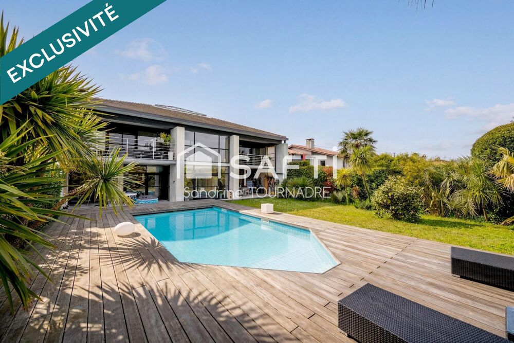 LE BOUSCAT  Limite Parc Bordelais : Maison d'architecte, 290 m², piscine, sans vis-à-vis