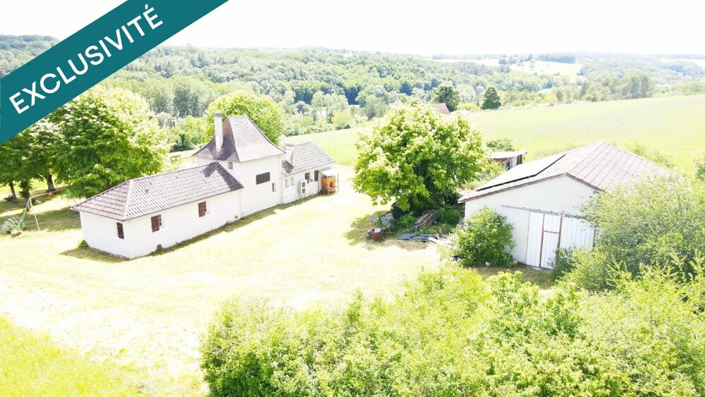 Vente Maison Maison 110 m2 & hangar 120 m2 sur 4,2 ha avec vue Saint-crepin-d'auberoche