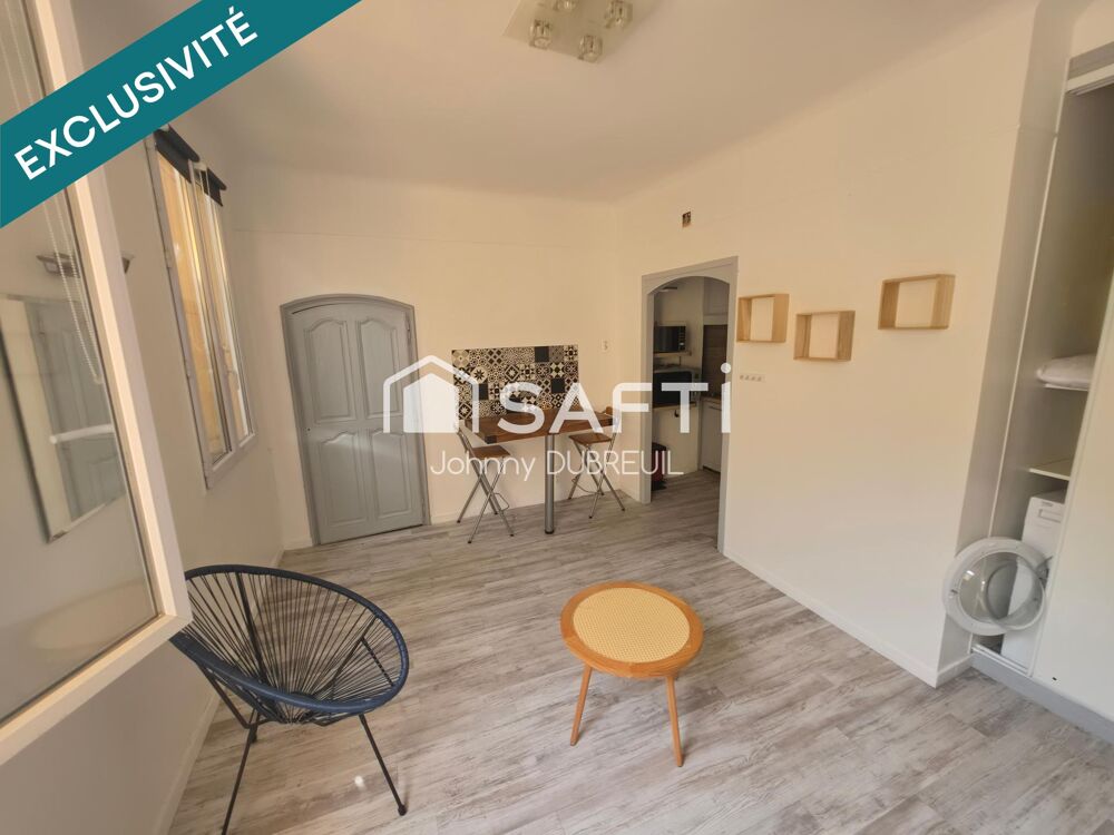 LORGUES  STUDIO MEUBLÉ LUMINEUX AU COEUR DU VILLAGE  RENTABILITÉ 7 %