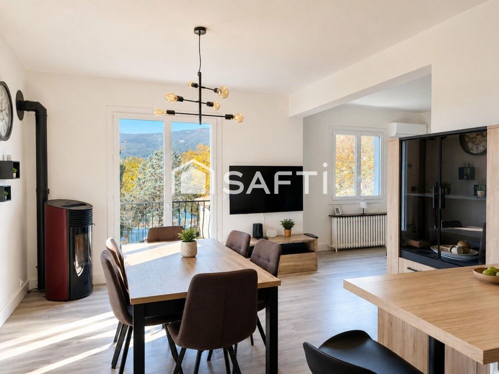 MAISON AUTHENTIQUE 4 PIECES avec GRAND GARAGE /POTENTIEL & VUE DEGAGEE