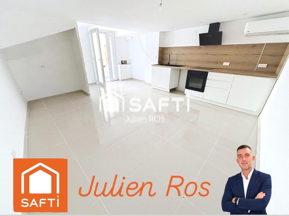 Maison de village T4 rénovée 70 m²  Terrasse tropézienne  Parking