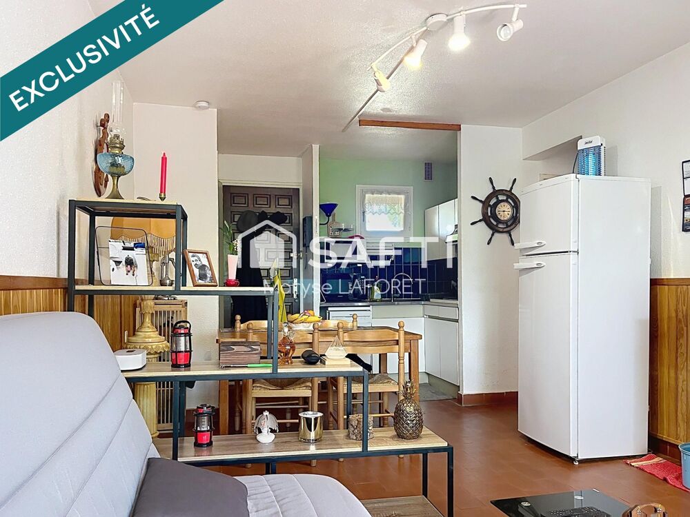 Vente Appartement Coup de cœur à Port Fitou : découvrez ce charmant T2 meublé avec jardin, terrasse et vue sur le Canigou, dans un domaine sécuris Fitou