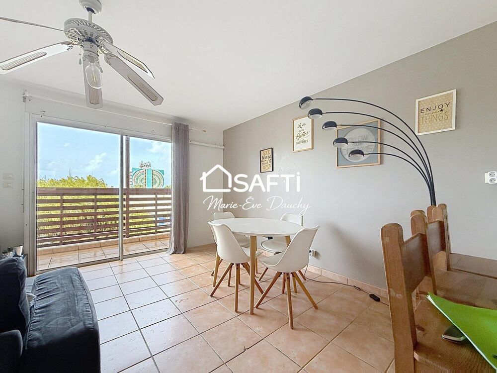 Location Appartement Gosier T2 duplex meublé en résidence avec piscine Le gosier