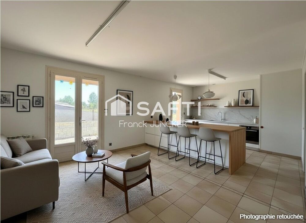 Vente Maison Maison de plain?pied : avec sous?sol complet Larre