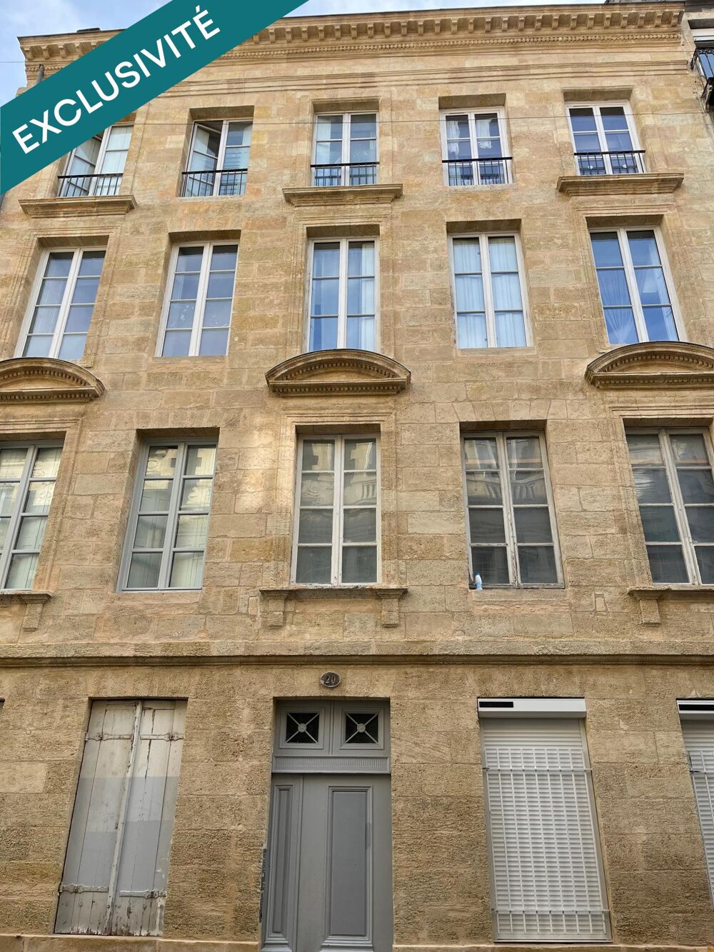 Vente Appartement Bordeaux centre – Le charme de la pierre, le calme en plus ! Bordeaux