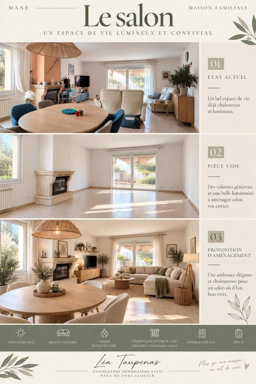 Vente Maison maison plain pied avec piscine proche forcalquier Mane