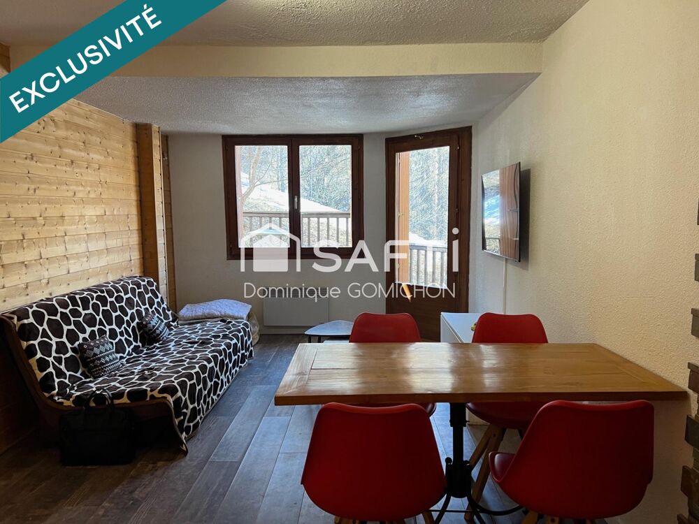 Spacieux studio avec coin nuit lit double, coin montagne et vue dégagée
