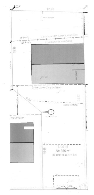  Terrain  vendre 355 m