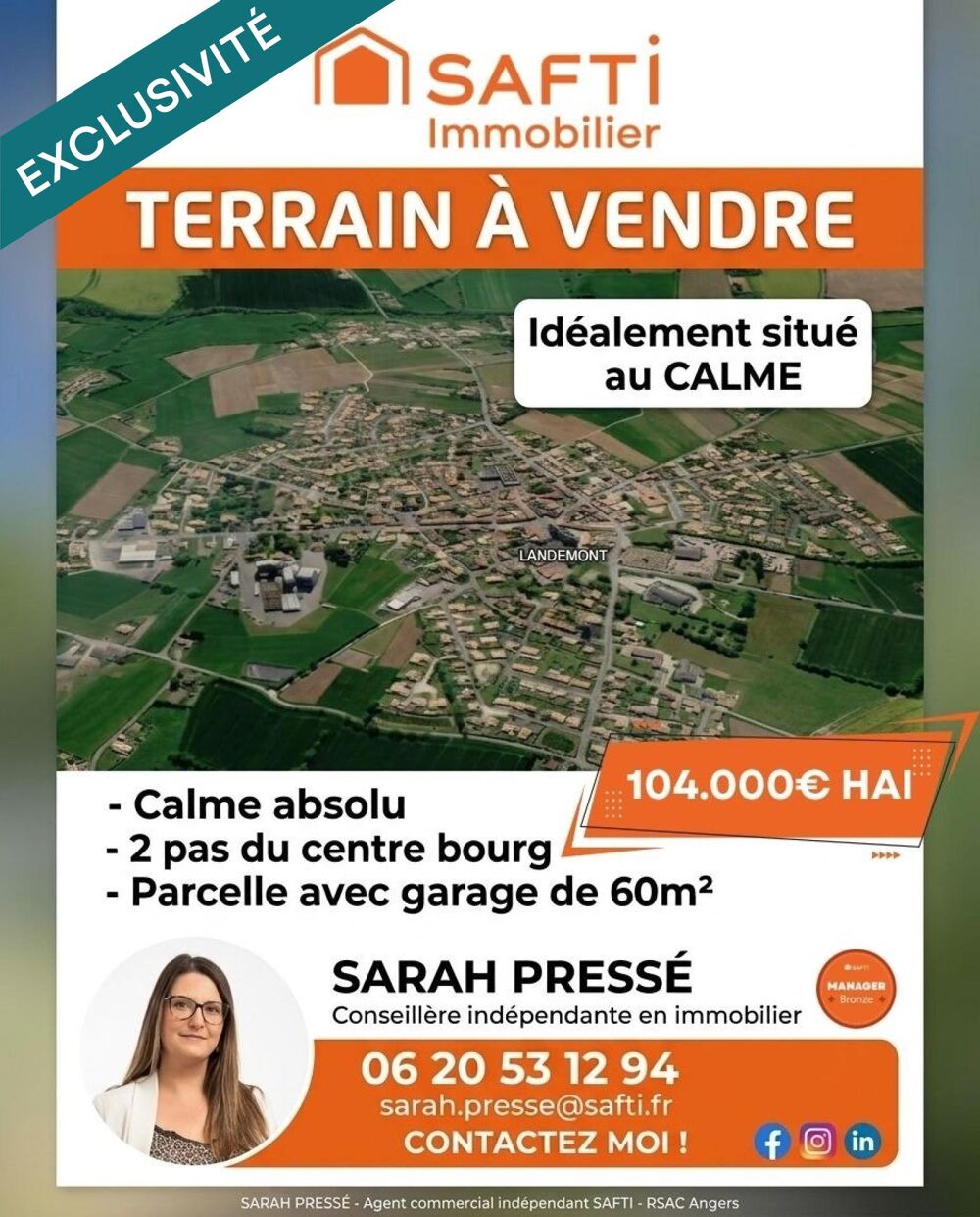 Vente Terrain Terrain avec grand garage Landemont