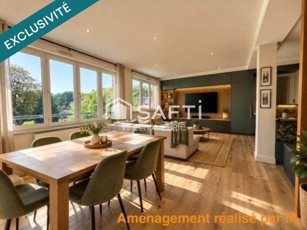 Vente Appartement Appartement T4 87m2 avec garage, parking, jardin Lambersart