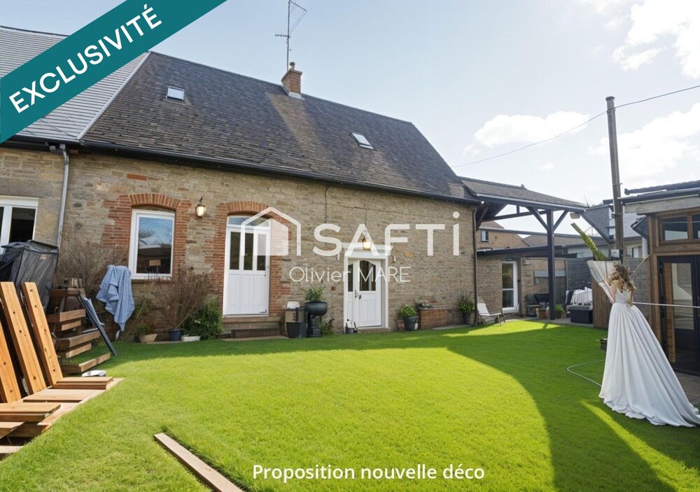 Maison en pierre, 42 m² au sol, terrain 6740 m², Domfront en Poiraie