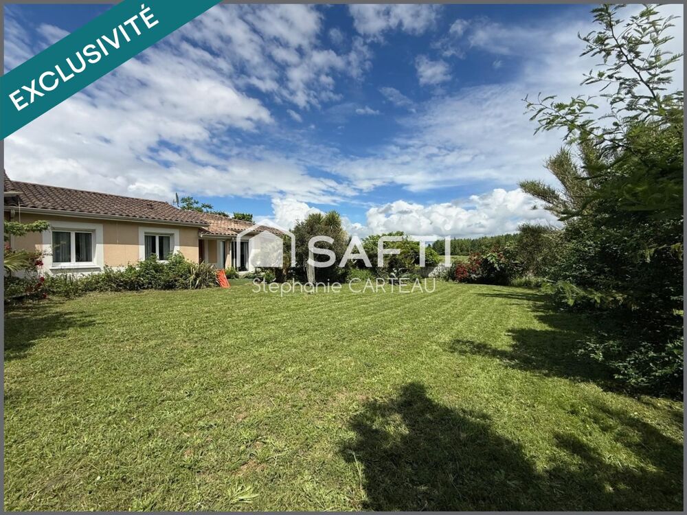 Maison familiale de 150 m2 environ, terrain de 1000 m2, vue dégagée.