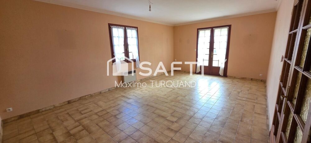 Pavillon plain-pied 114m², 3 chambres, 980m² de terrain.