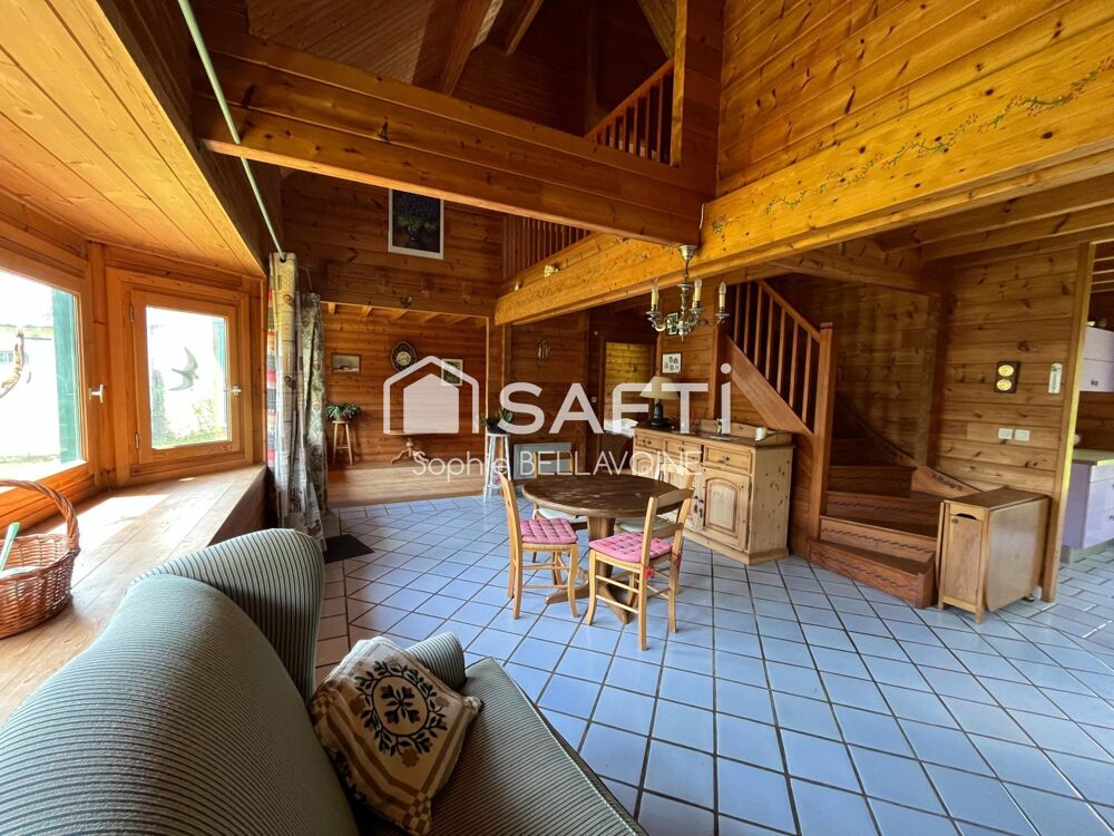 Vente Maison Authentique chalet, 5 pièces, grand terrain Maison-roland