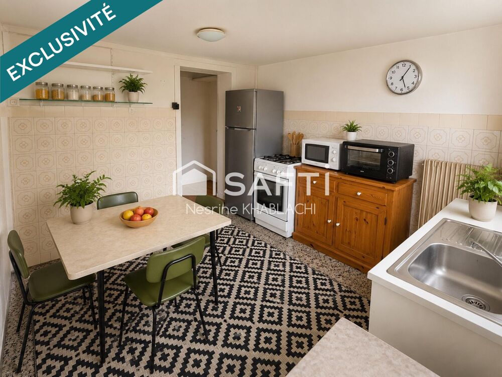 Maison mitoyenne 70m2 2 ch. avec terrasse et jardin