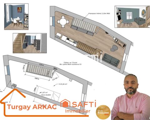 local commercial + appartement - &agrave; r&eacute;nover en plein centre pi&eacute;tonnier de La Tour-du-Pin 106500 38110 La tour-du-pin