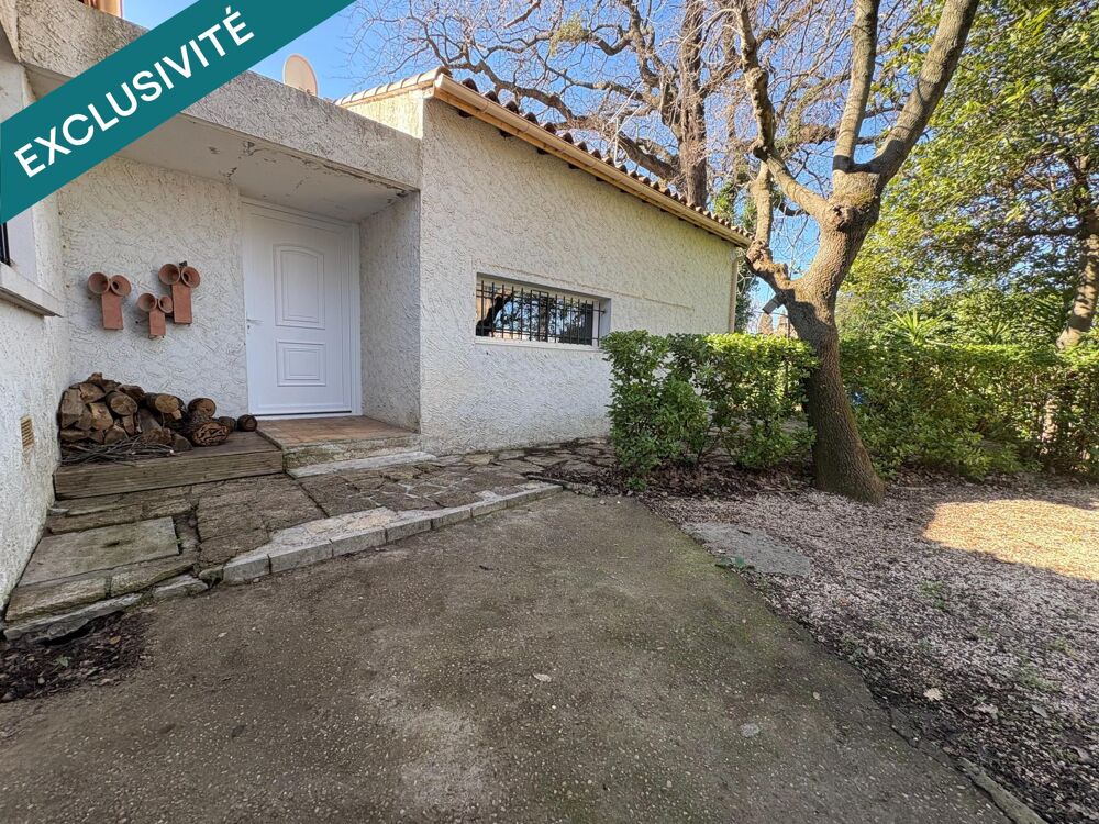 Maison plein pied 95m², 3 chambres et jardin.