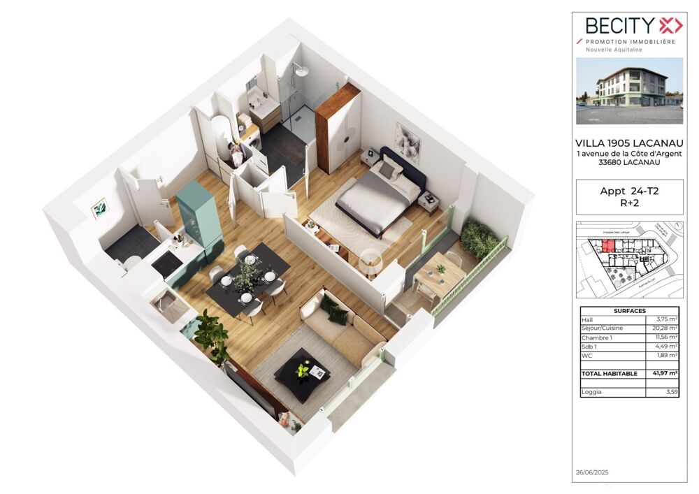 APPARTEMENT NEUF CENTRE LACANAU VILLE