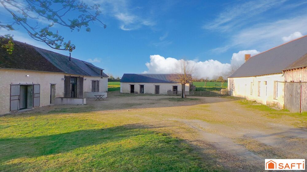 Vente Maison Bien rare ancien corps de ferme avec grange restaurée en maison d'habitation et longère Noyant villages