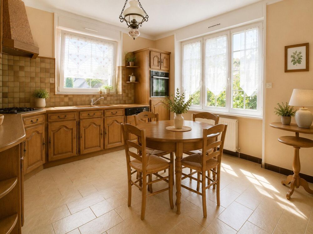 Maison familiale avec sous-sol et beau terrain