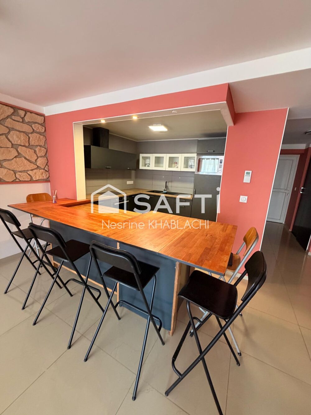 Appartement 2ch., 75m2, Rdc