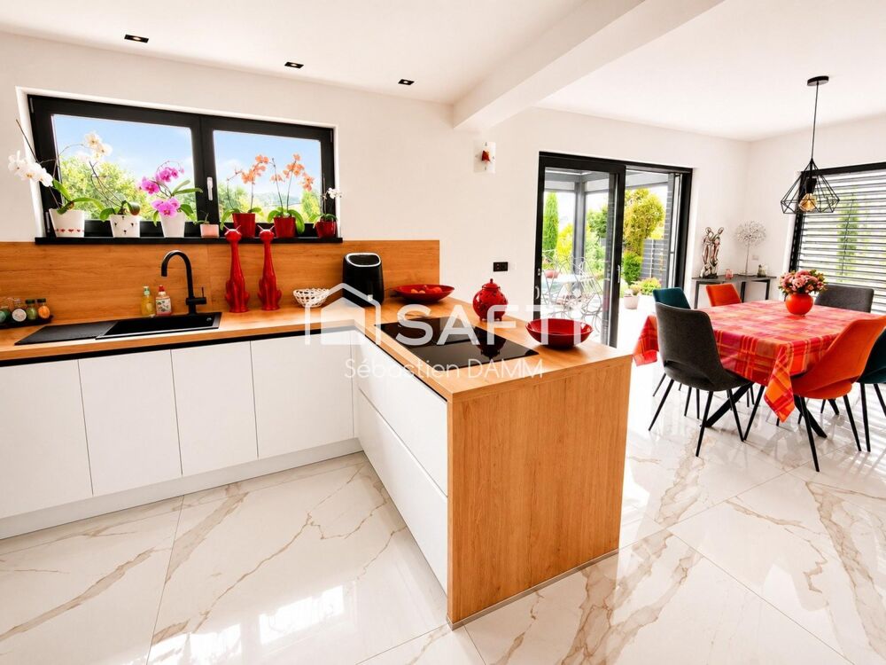 Vente Maison FROENINGEN – MAISON CONTEMPORAINE D'EXCEPTION 128 m² – VUE DÉGAGÉE – DPE A Froeningen