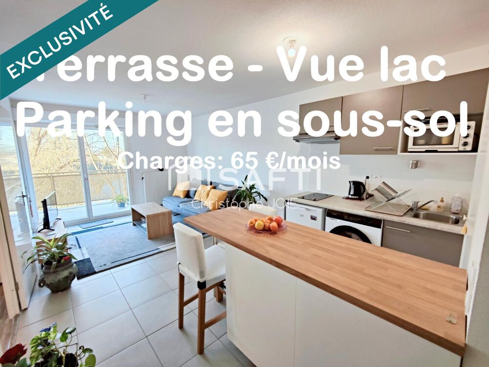 T2 lumineux, au calme, vue lac. Terrasse. Parking
