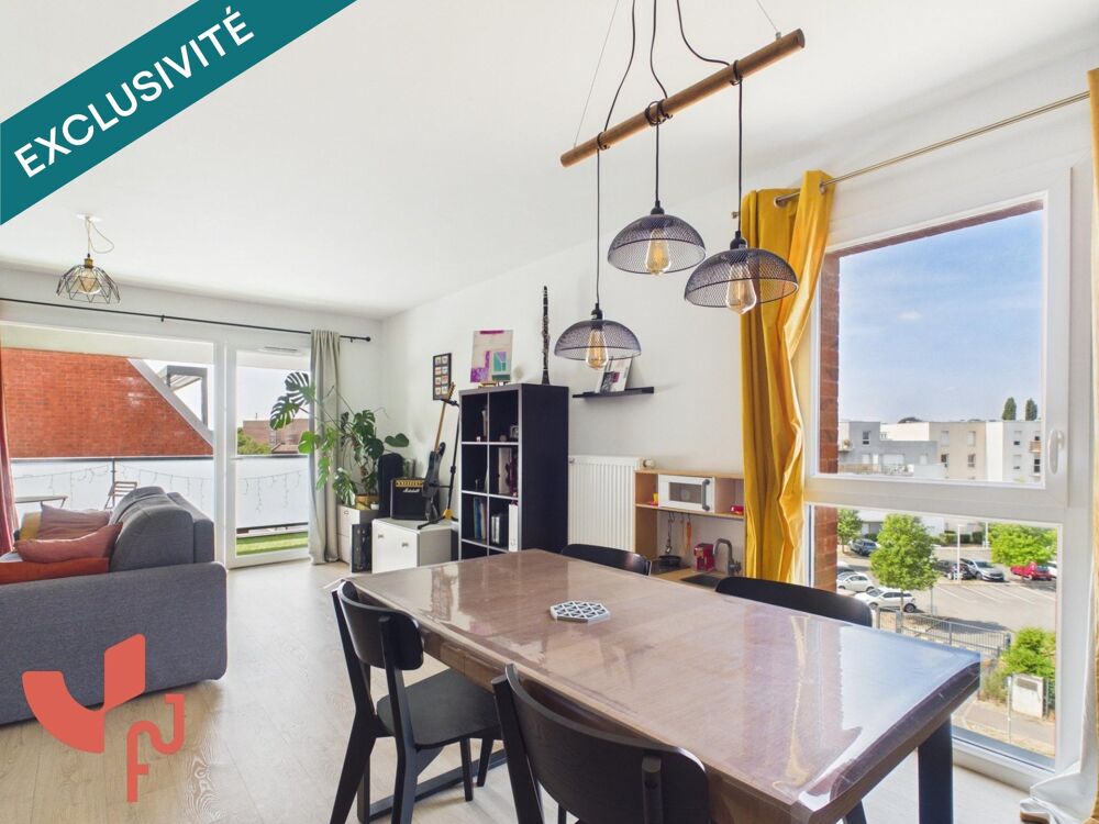 Appartement T4 de 2023, balcon, 2 parkings