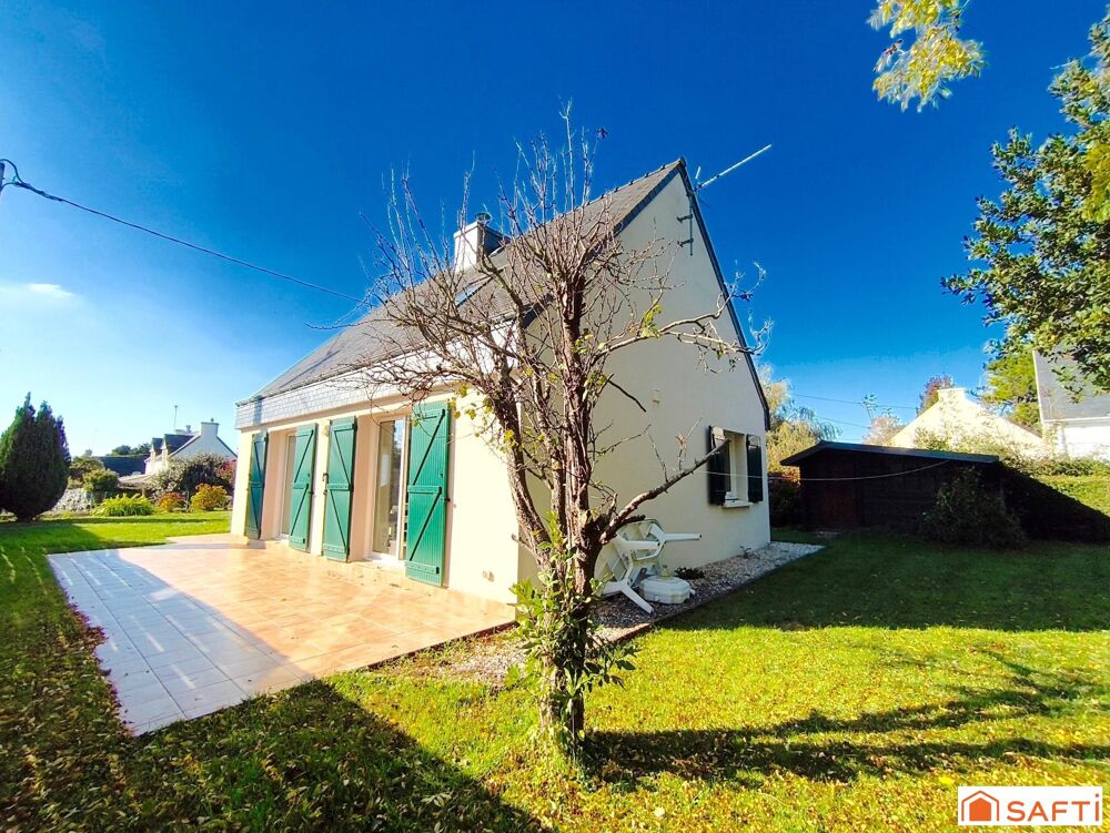 Maison lumineuse avec vie de plain-pied et petite vue mer
