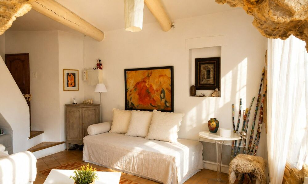 Vente Maison ? Coup de cœur pour les amoureux de la nature !  Charmante maison de village de 53 m² avec 50 m² d'atelier à aménager selon vos Saumane-de-vaucluse